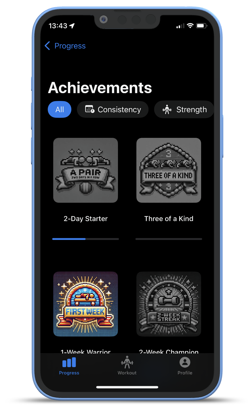 Pushup Viking Awards Screen