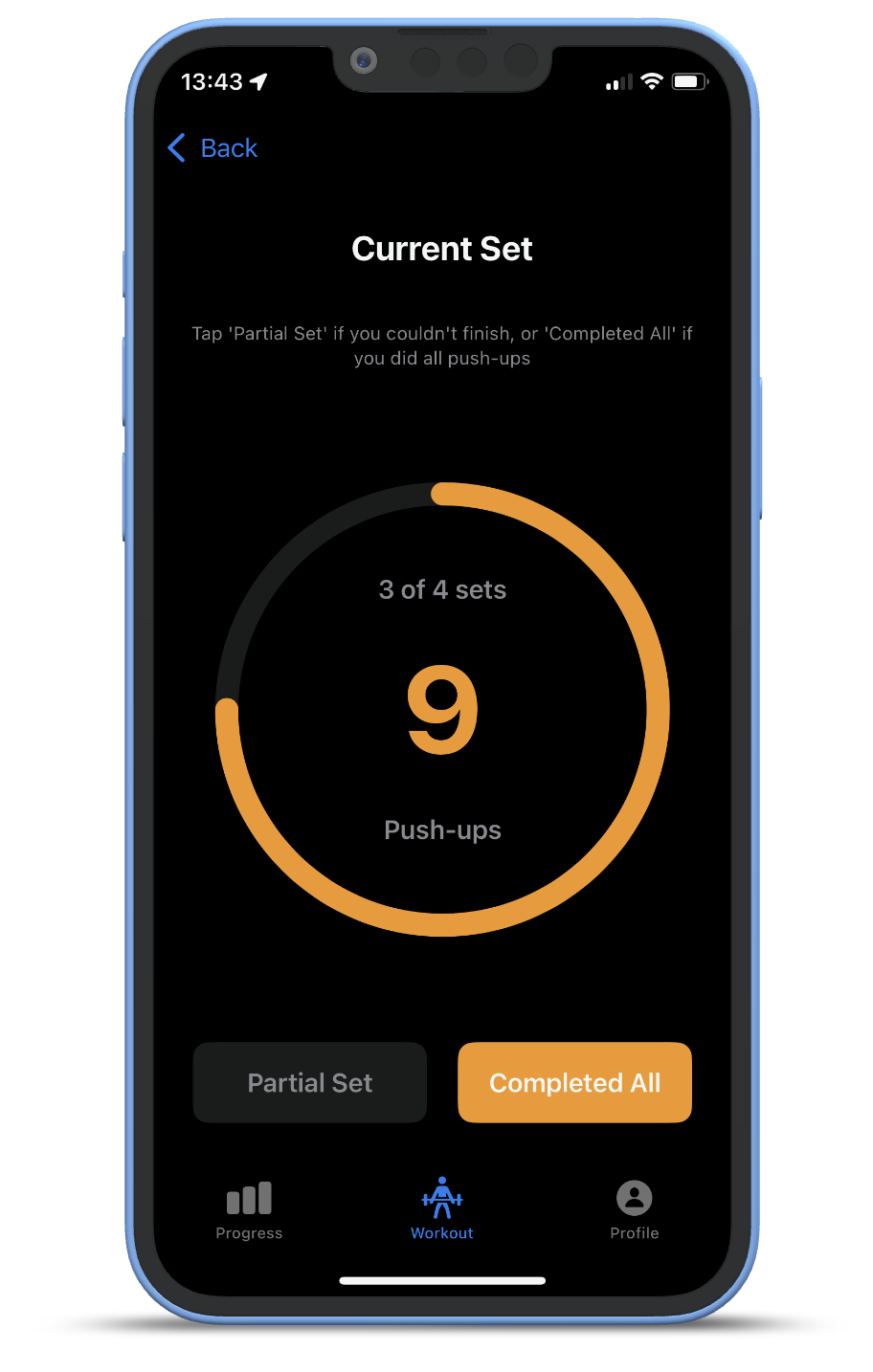 Pushup Viking Current Set Screen